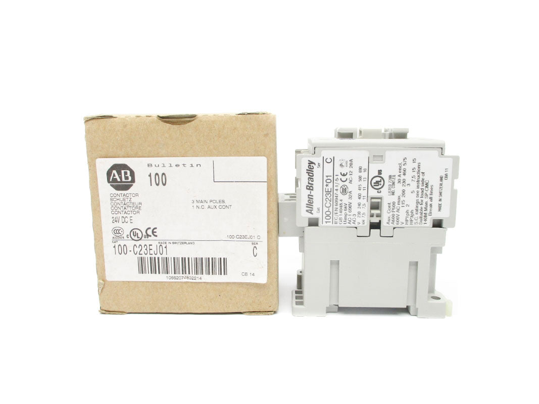 ALLEN BRADLEY 100-C23EJ01 SER. C 24VDC 23A (BR/WH) NSMP