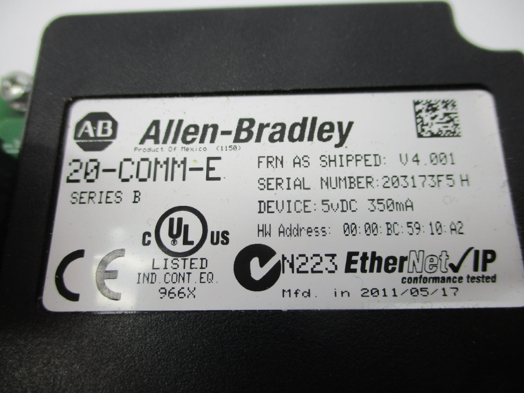 ALLEN BRADLEY 20-COMM-E SER. B F/W V4.001 5VDC NSNP