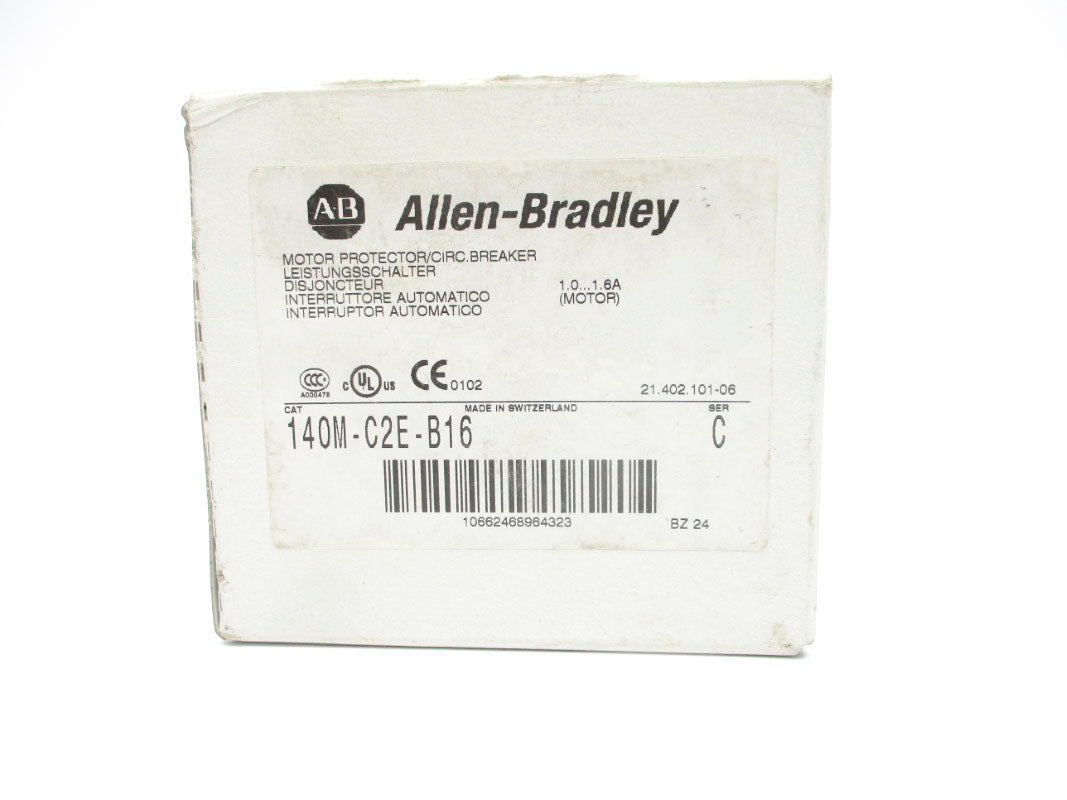 ALLEN BRADLEY 140M-C2E-B16 SER. C 1.0-1.6A 690V (AS PICTURED) NSMP