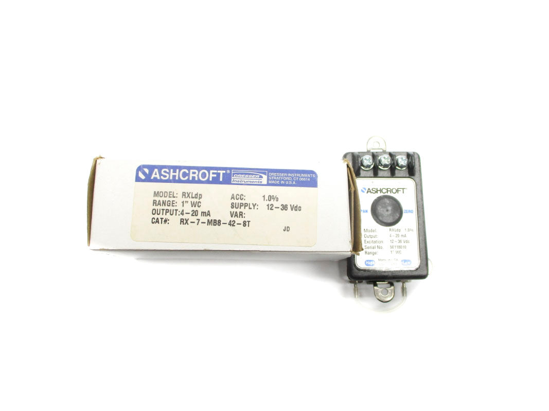 ASHCROFT RX-7-MB8-42-ST 1"WC 12-36VDC NSMP