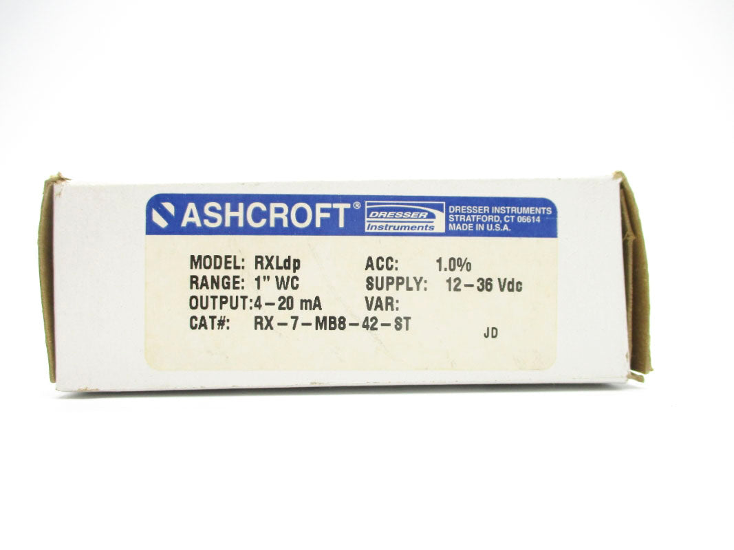 ASHCROFT RX-7-MB8-42-ST 1"WC 12-36VDC NSMP