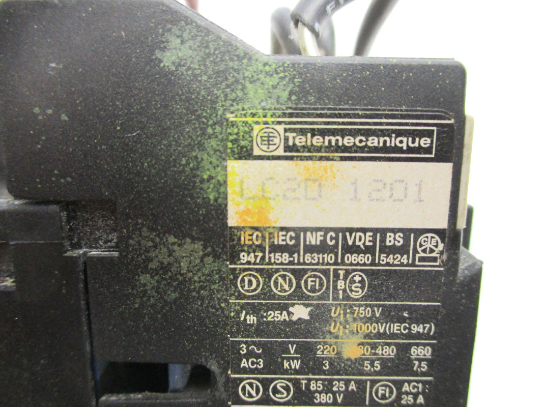 TELEMECANIQUE LC2D1201B6 24V 25A UNMP