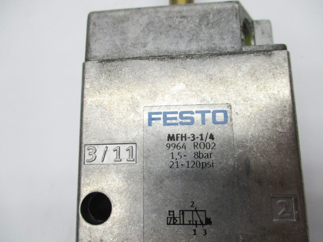 FESTO MFH-3-1/4 9964 21-120PSI NSNP