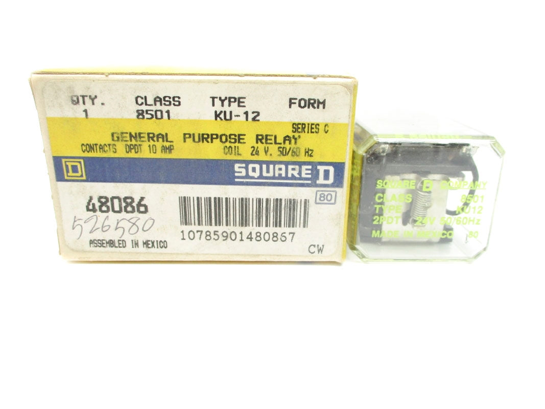 SQUARE D 8501KU12 SER. C 10A 24V NSMP