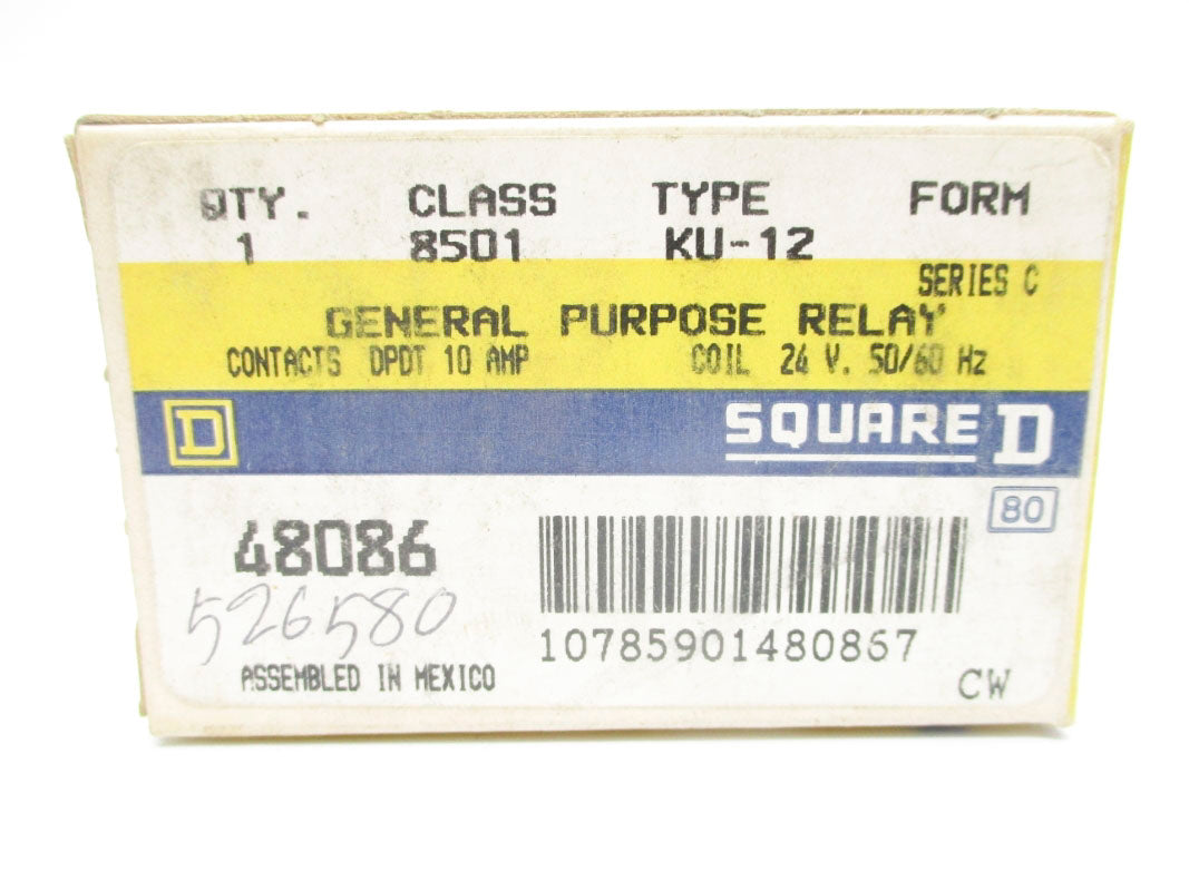 SQUARE D 8501KU12 SER. C 10A 24V NSMP