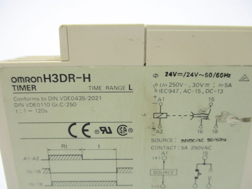 OMRON H3DR-H 1-120S 24V 5A UNMP