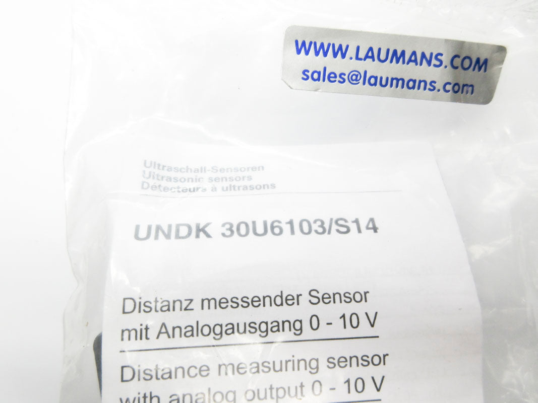 BAUMER UNDK30U6103/S14 0-10V NSMP