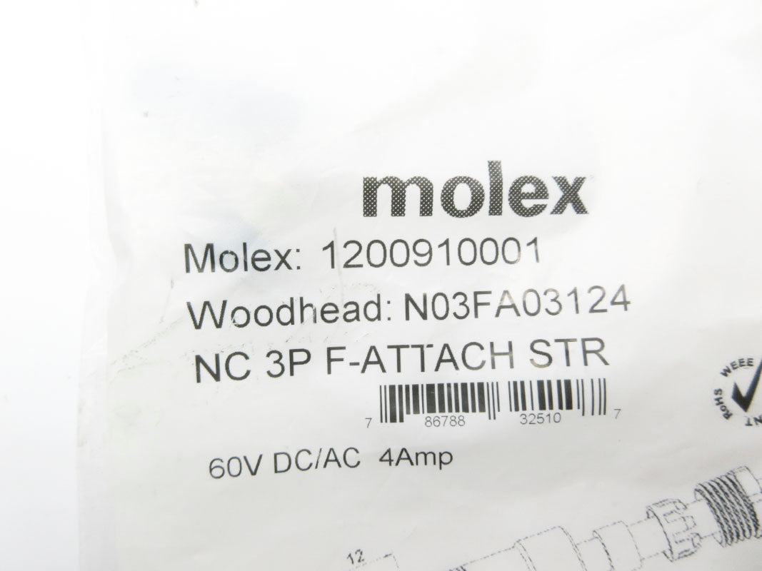 MOLEX 1200910001 N03FA03124 60VDC/AC 4A NSMP