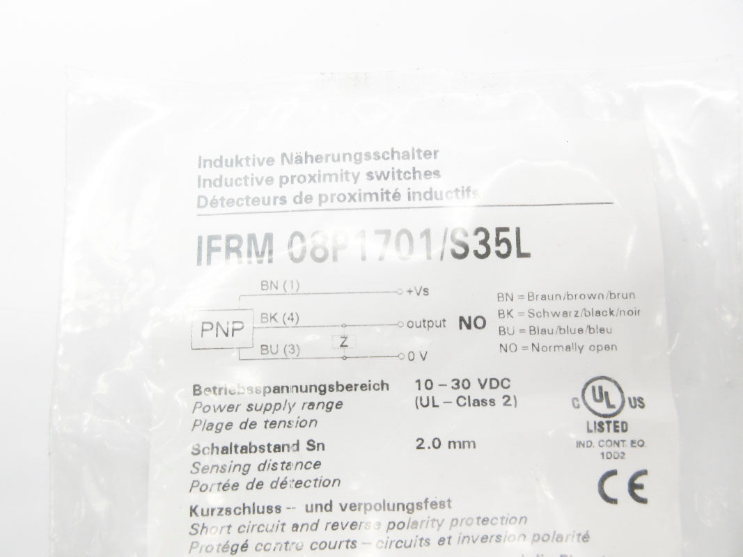 BAUMER IFRM08P1701/S35L 10-30VDC NSMP