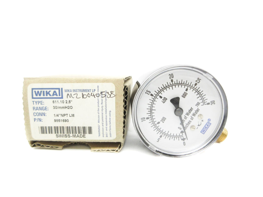 WIKA 9851690 30/MMH2O NSMP