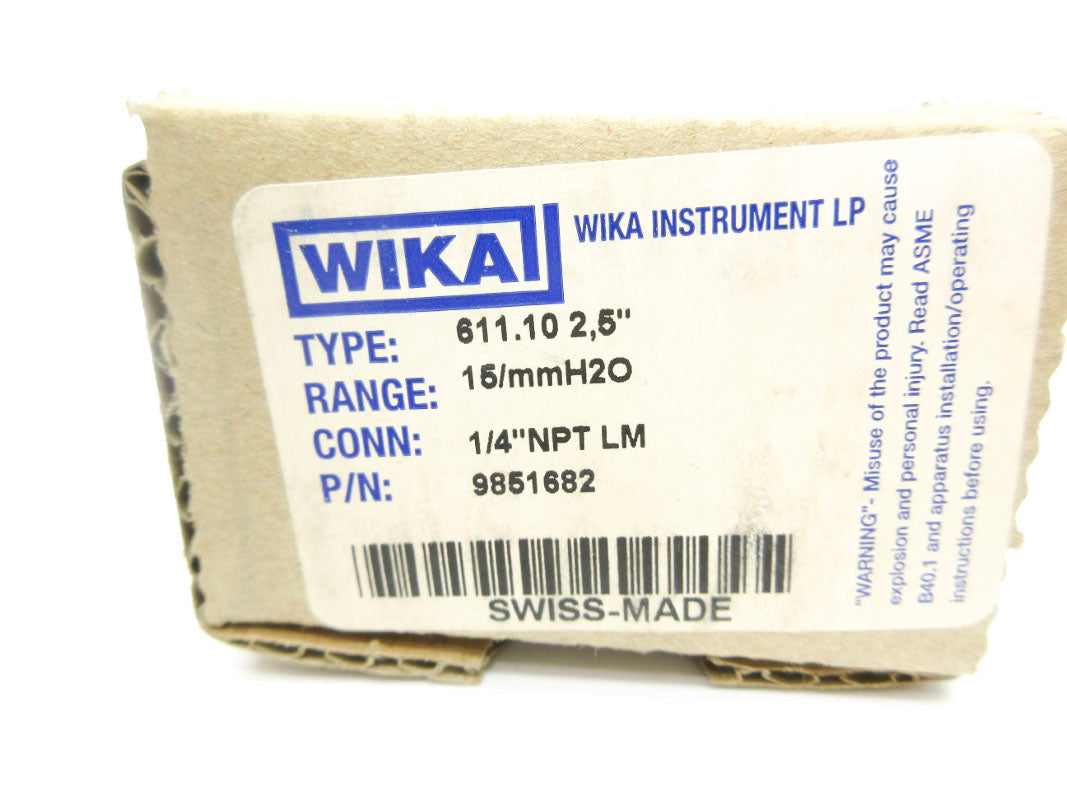 WIKA 9851682 15/MMH2O NSMP
