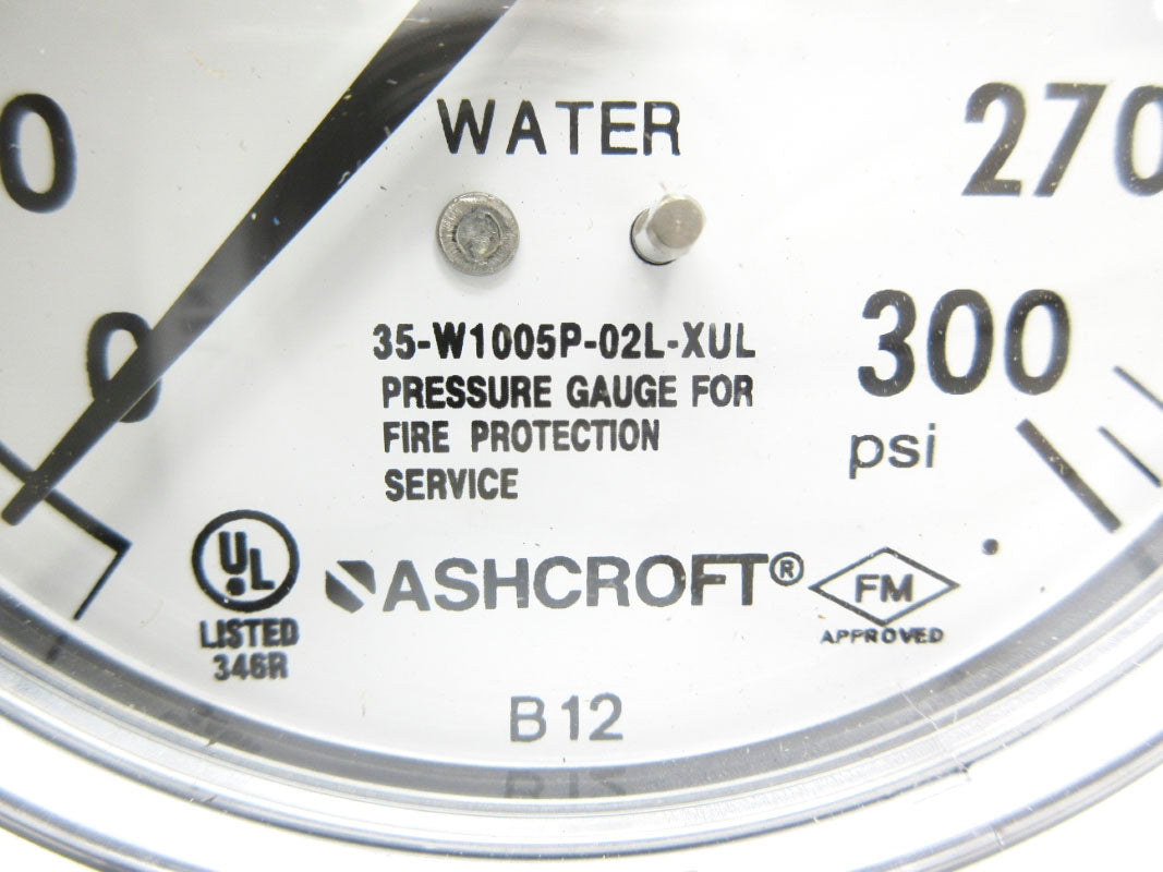 ASHCROFT 35-W1005P-02L-XUL 0-300PSI NSNP
