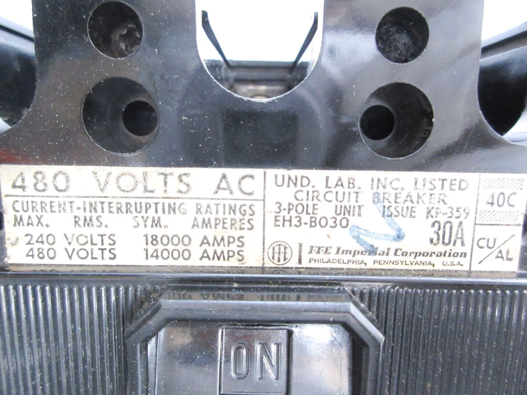 ITE EH3-B030 30A 480VAC NSNP