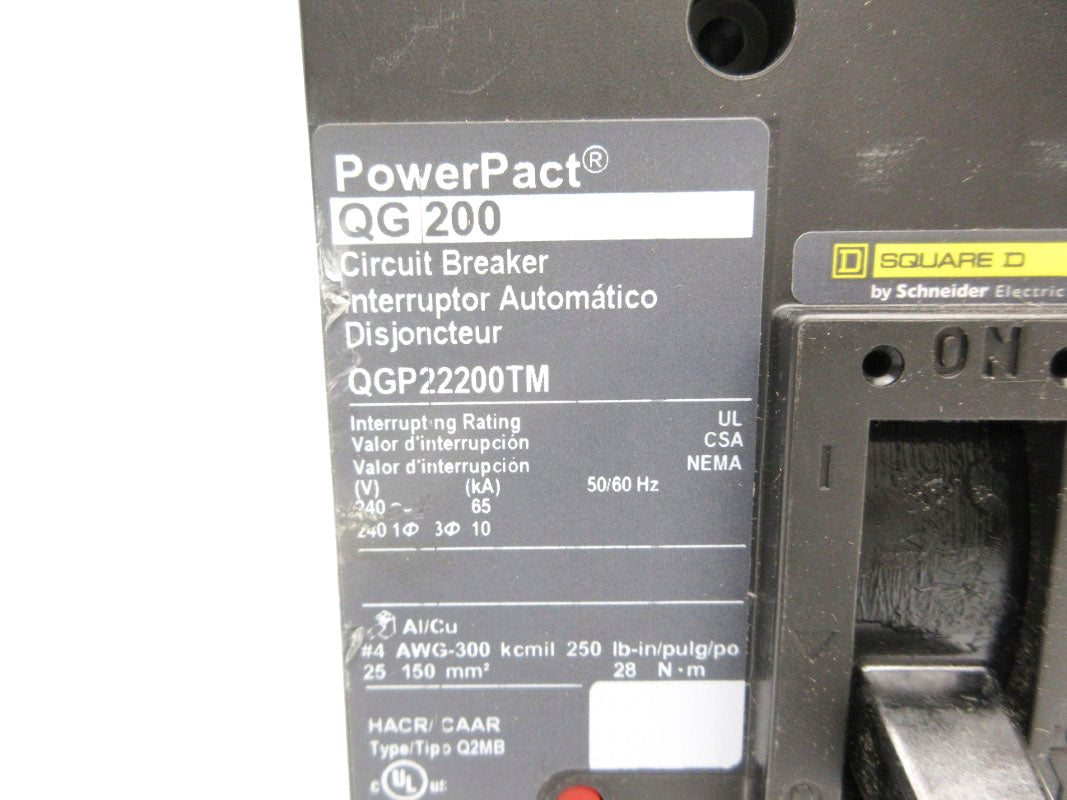 SQUARE D QGP22200TM 240V 200A NSNP