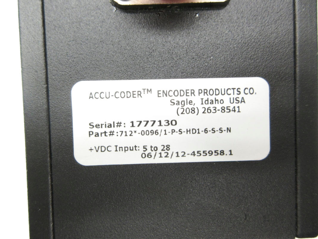 ENCODER PRODUCTS 712*-0096/1-P-S-HD1-6-S-S-N 28VDC NSNP
