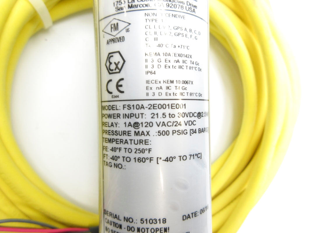 FCI FS10A-2E001E001 120VAC 1A NSNP