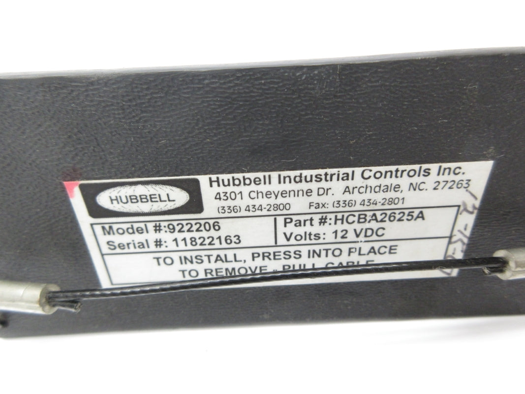 HUBBELL HCBA2625A 922206 12VDC NSNP