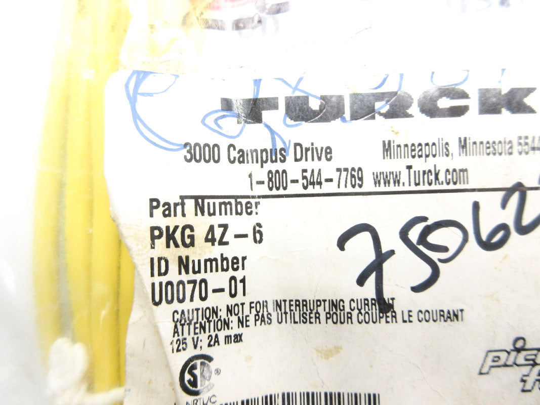 TURCK PKG4Z-6 U0070-01 125V 2A NSMP