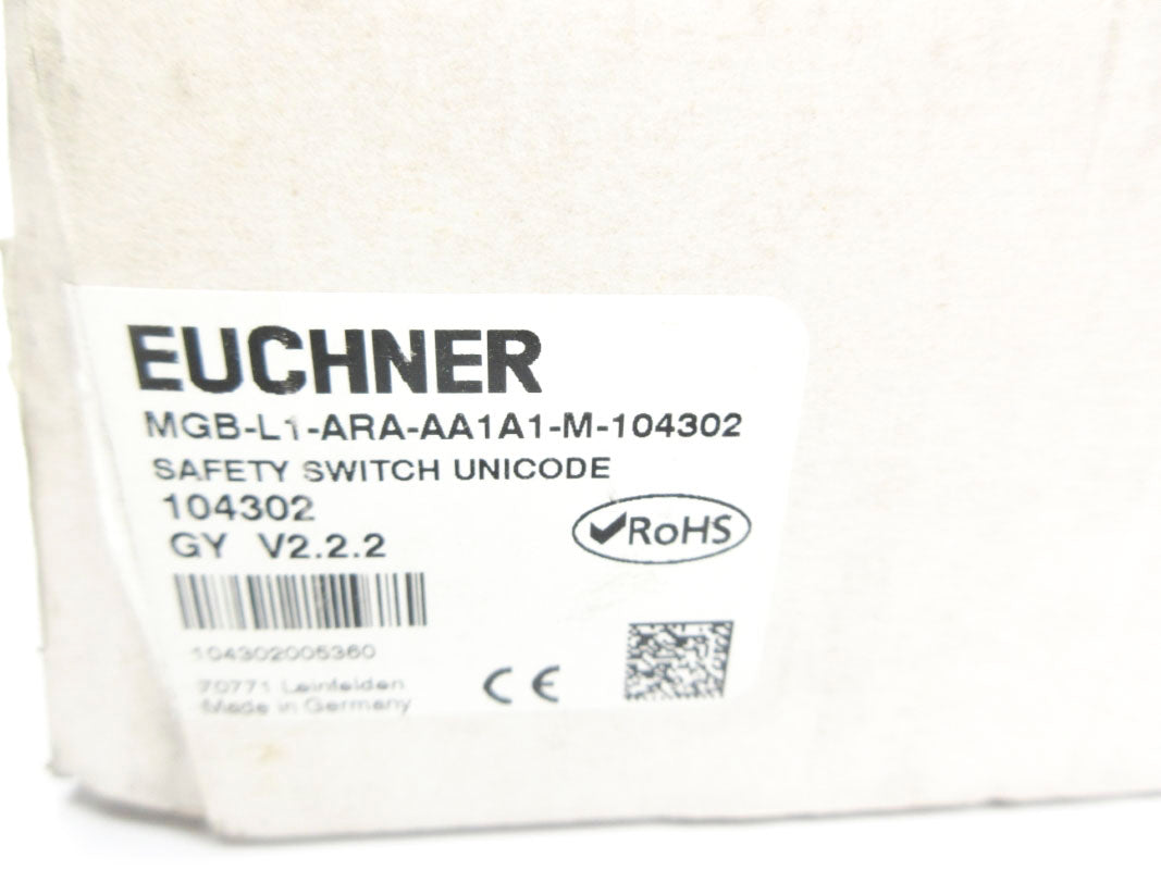 EUCHNER MGB-L1-ARA-AA1A1-M-104302 (AS PICTURED) NSMP