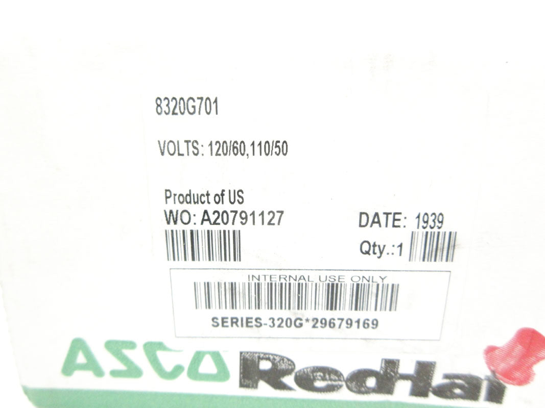 ASCO 8320G701 110/120V 150PSI NSMP