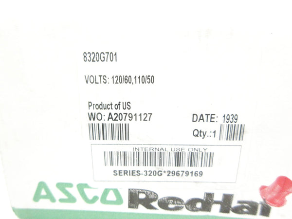 ASCO 8320G701 110/120V 150PSI NSMP