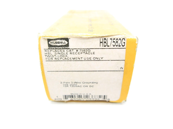 HUBBELL HBL7582G 250V 10A NSMP