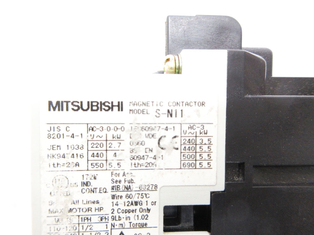 MITSUBISHI S-N11 120V 20A UNMP