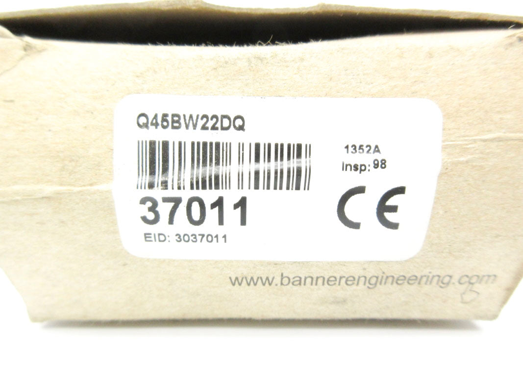 BANNER ENGINEERING Q45BW22DQ 37011 250VAC NSMP
