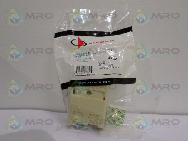 SIEMON MX-SM2-20 2-PORT SM BOX *NEW IN FACTORY BAG*