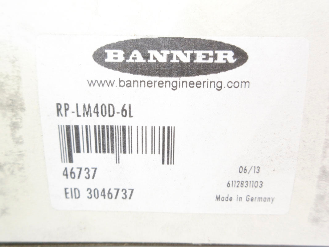 BANNER ENGINEERING RP-LM40D-6L 46737 400VAC 10A NSMP