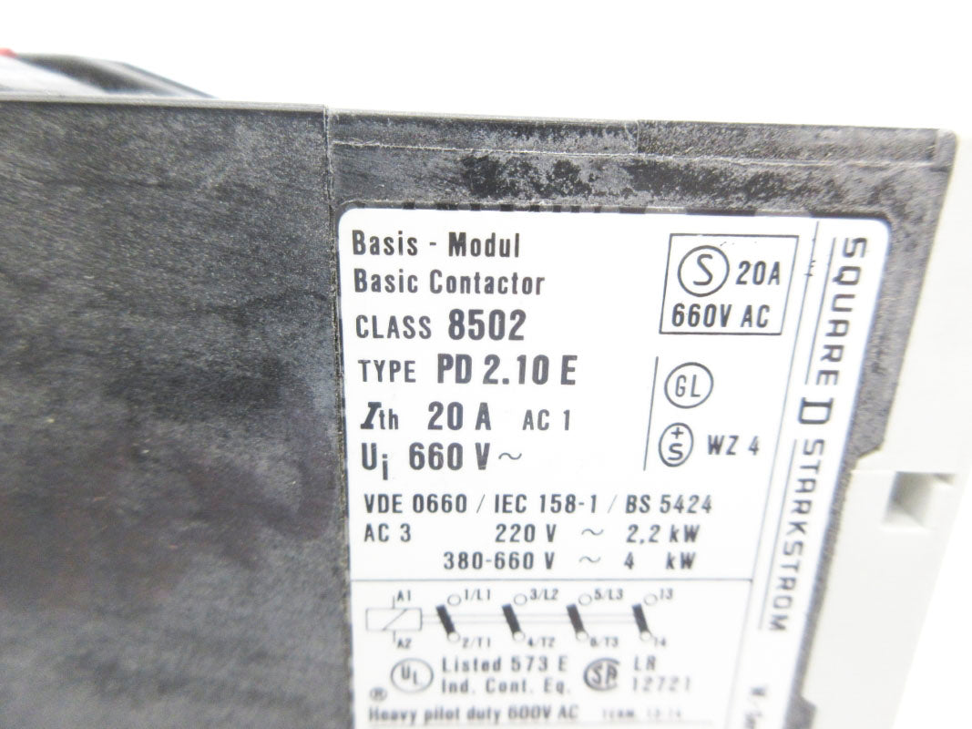 SQUARE D 8502PD2.10E SER. B 440/480V 20A UNMP