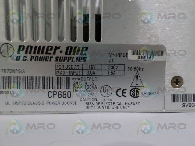 POWER-ONE CP680 1787DNPS/A POWER SUPPLY *NEW NO BOX*