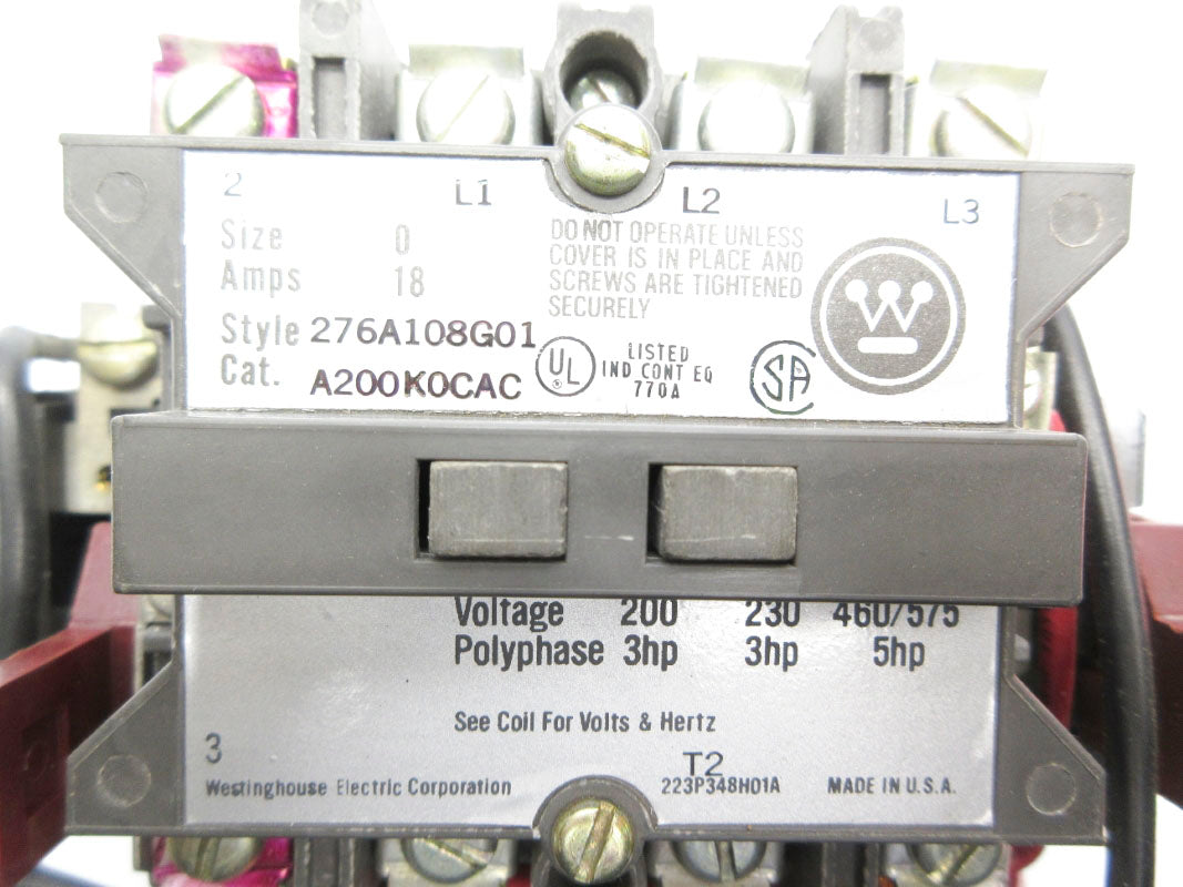 WESTINGHOUSE A200K0CAC 575V 18A NSNP