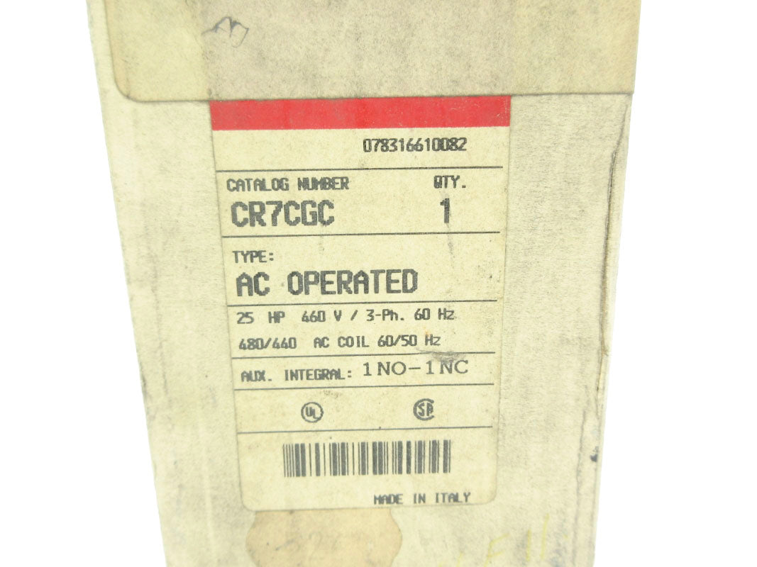 GENERAL ELECTRIC CR7CGC 440/480V NSMP