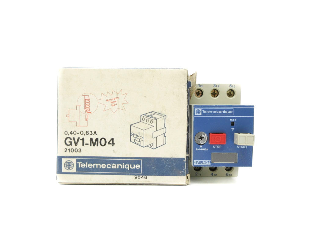TELEMECANIQUE GV1-M04 0.40-0.63A 660V NSMP