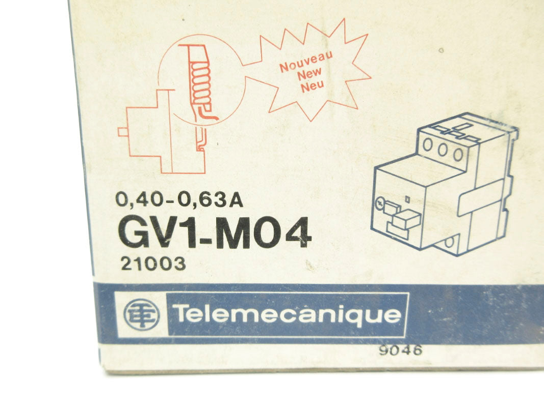 TELEMECANIQUE GV1-M04 0.40-0.63A 660V NSMP