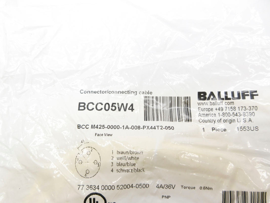 BALLUFF BCCM425-0000-1A-008-PX44T2-050 BCC05W4 36V 4A NSMP
