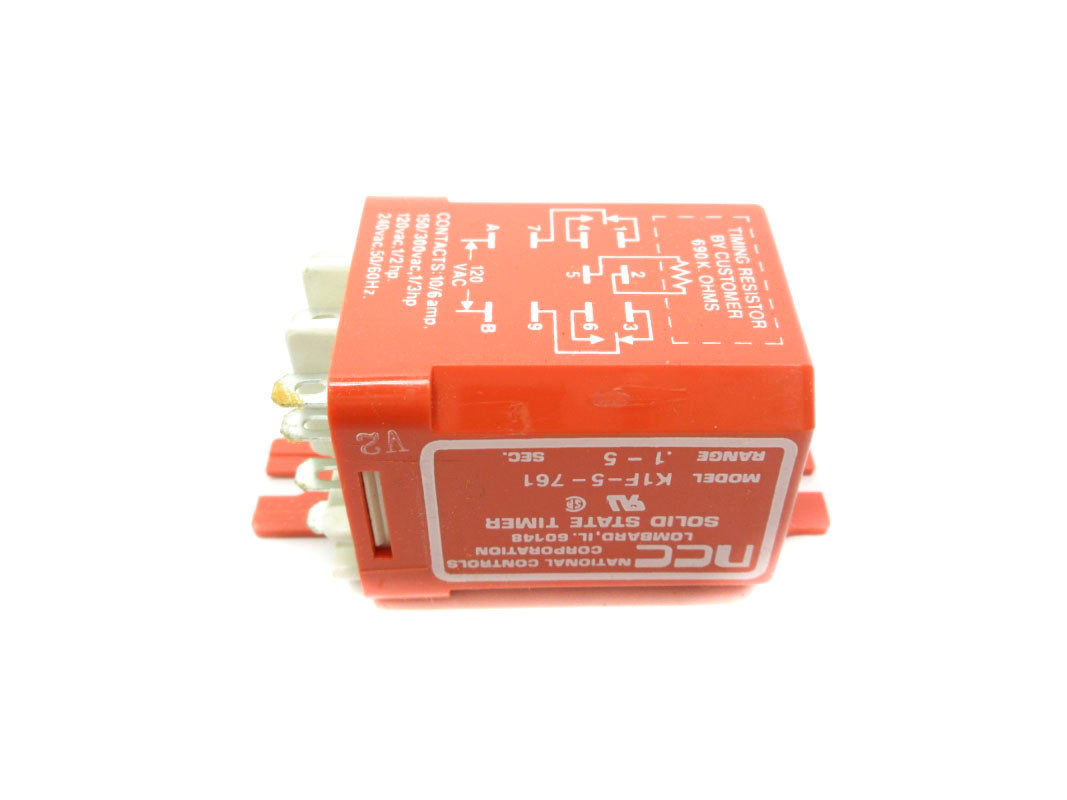 NCC K1F-5-761 120VAC .1-5S NSNP