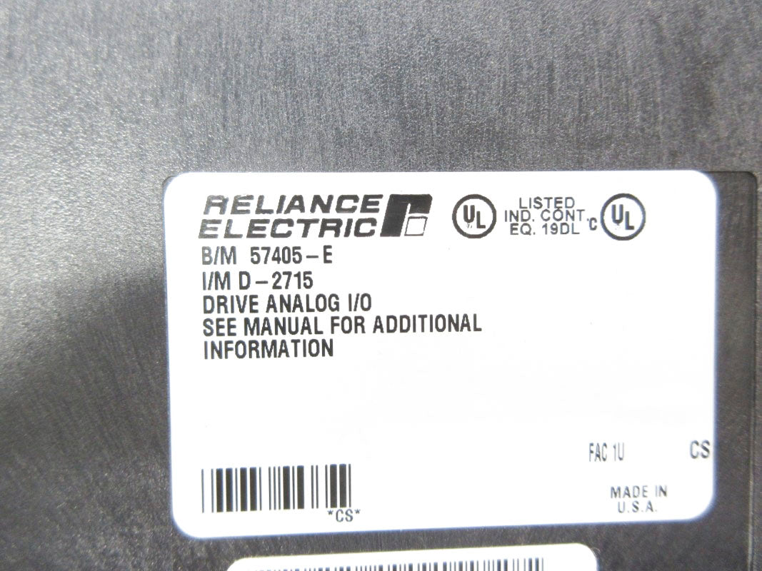RELIANCE ELECTRIC 57405-E NSNP