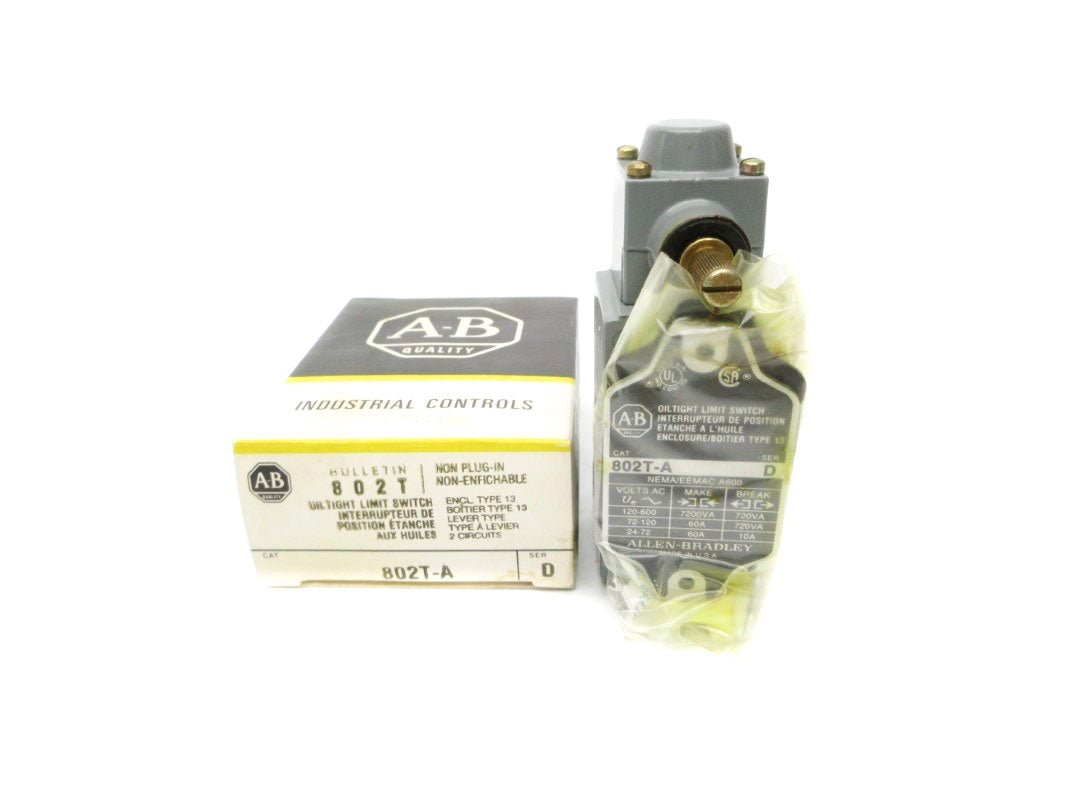 ALLEN BRADLEY 802T-A SER. D 120-600VAC 60A (BK/YL) NSMP