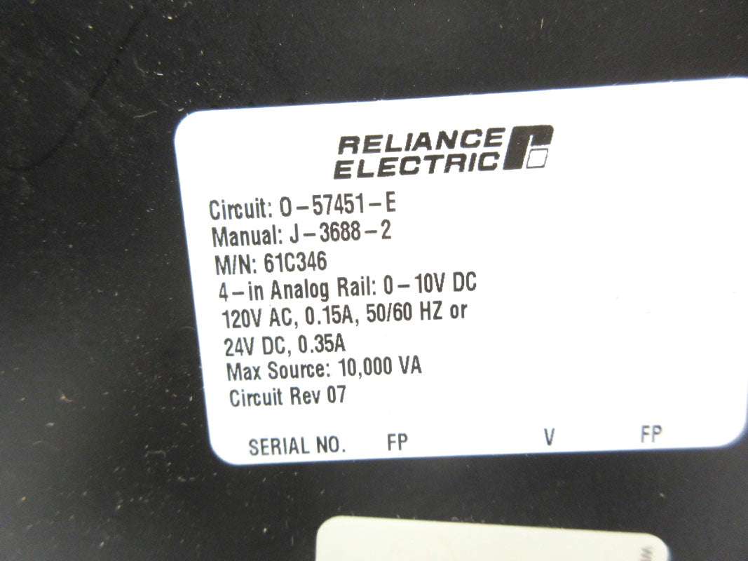 RELIANCE ELECTRIC 61C346 0-57451-E 120VAC 0.35A UNMP