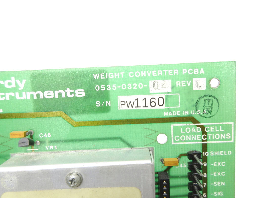 HARDY INSTRUMENTS 0535-0320-02 REV. L UNMP
