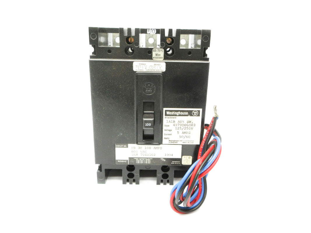 WESTINGHOUSE FB3100 600VAC 100A NSNP