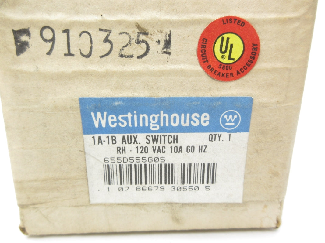 WESTINGHOUSE 655D555G05 120VAC 10A NSFS