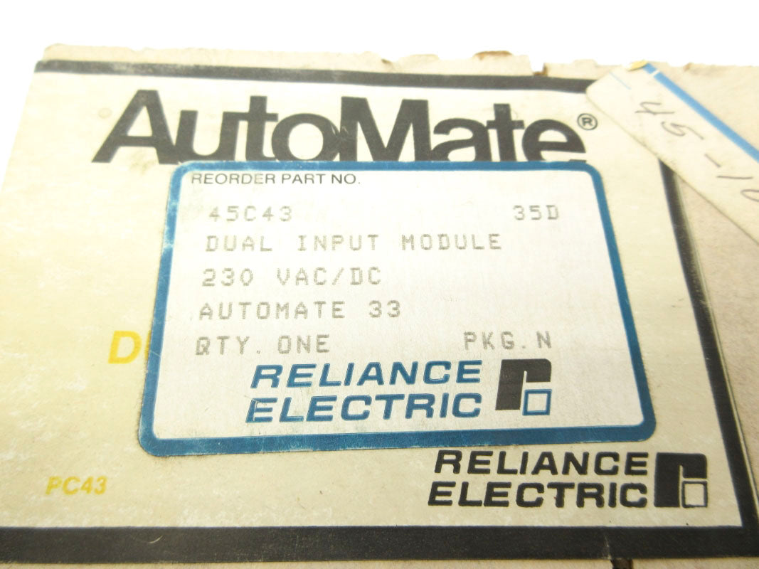 RELIANCE ELECTRIC 45C43 230VAC/DC NSFS
