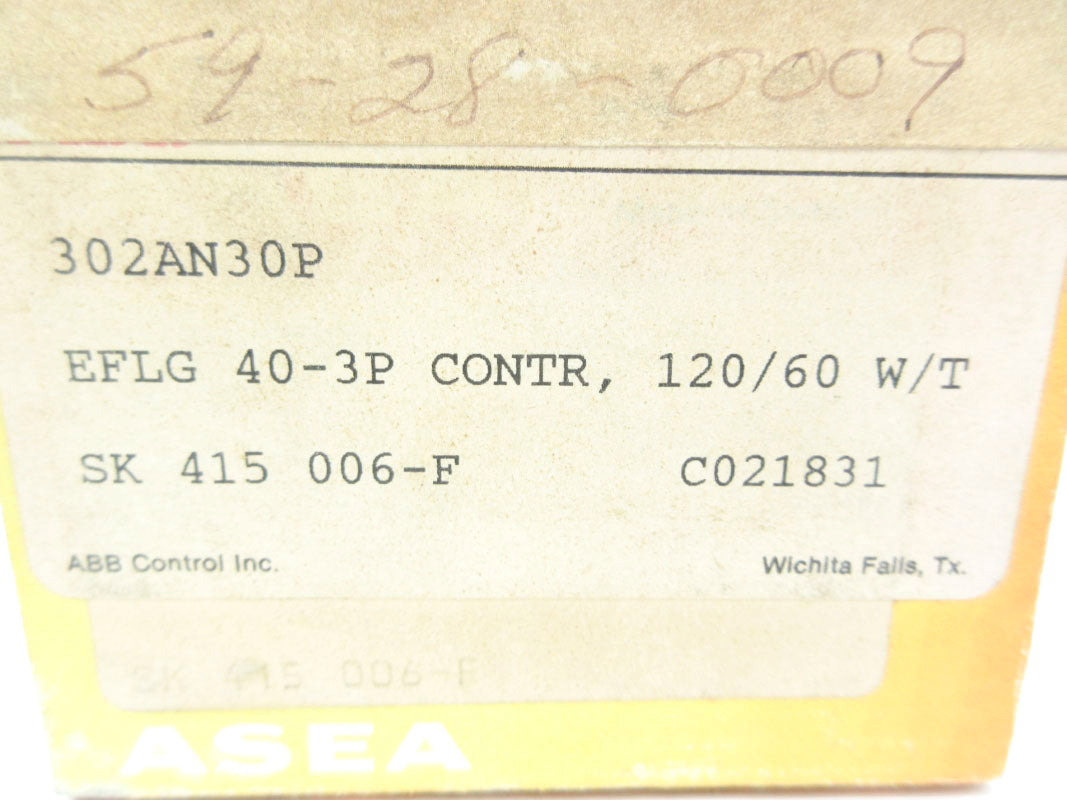 ASEA 302AN30P SK415006-F 120V 180A NSMP