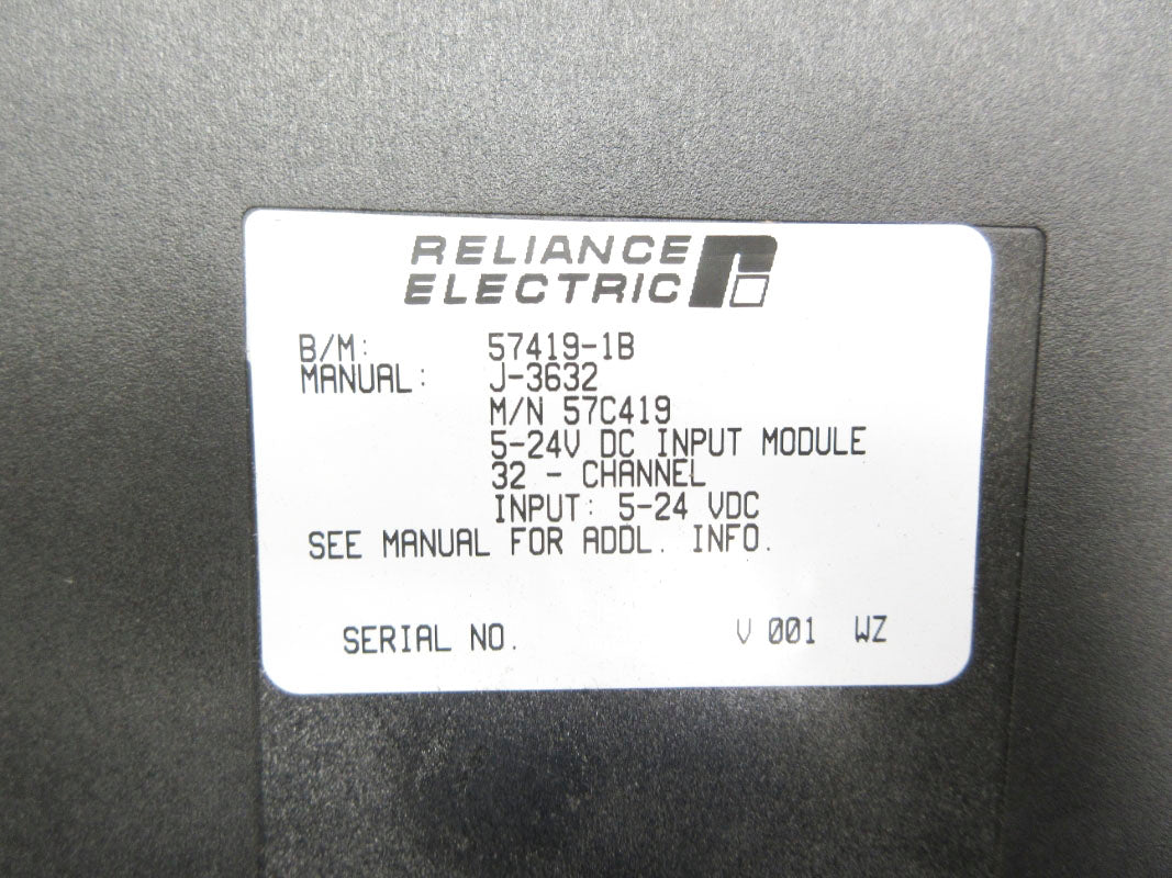 RELIANCE ELECTRIC 57C419 57419-1B 5-24VDC UNMP