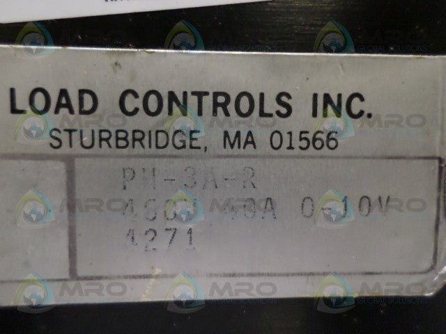 LOAD CONTROLS PH-3A-R POWER CELL TRANSDUCER 460V 40A 0-10V *USED*