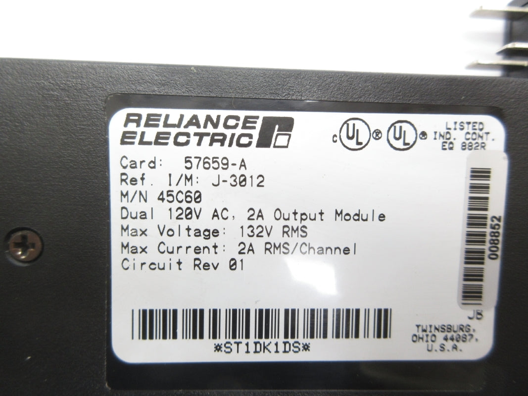 RELIANCE ELECTRIC 57659-A 45C60 132V 2A NSNP