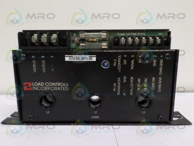 LOAD CONTROLS PH-3A-R POWER CELL TRANSDUCER 460V 40A 0-10V *USED*